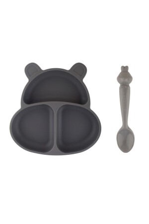 Huppo & Hamham Set (silicone Vacuum Plate & Spoon) HUPPOHAMHAM - pandish