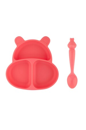 Huppo & Hamham Set (silicone Vacuum Plate & Spoon) HUPPOHAMHAM - pandish