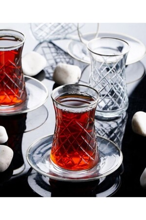 Hürrem Gümüş Yaldız Teeservice im Kristallschliff für 6 Personen 11877 - Acar