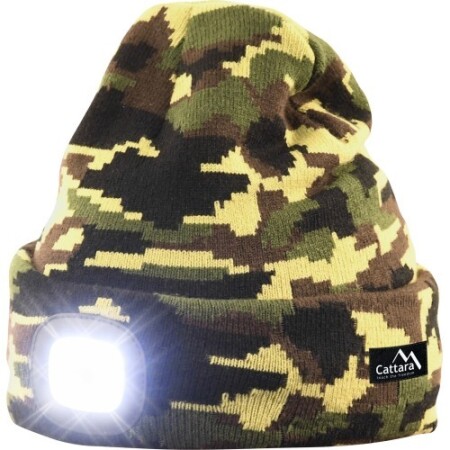 Hut mit LED-Taschenlampe Cattara Armee - Cattara