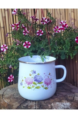 Hyacinth 2 Liter Emaille-Milchkännchen Vjhf - AVŞARR