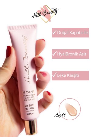 Hyaluronik Asit Etkili Leke Karşıtı Aydınlatıcı Bb Krem Light 25-spf 40ml - Hill Beauty Turkey