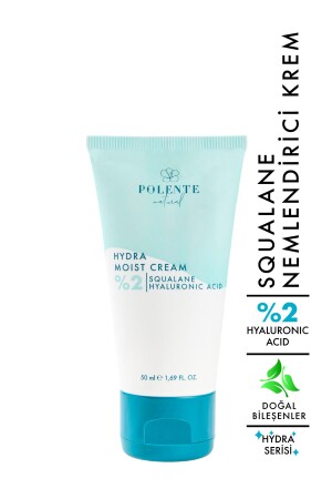 Hydra Moıst Cream - Hyalüronik Asit & Skualen Içeren Nemlendirici Krem Doğal İçerik - Polente Natural