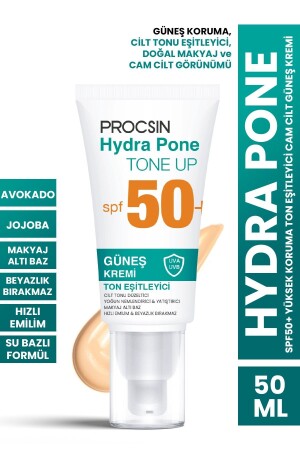 Hydra Pone Spf50+ Hauttonausgleichender Make-up-Effekt Glass Skin Sunscreen Pa++++ - Procsin