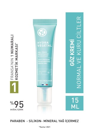 Hydra Vegetal – Aloe Vera & Escin – Augencreme für normale und trockene Haut – 15 ml - Yves Rocher