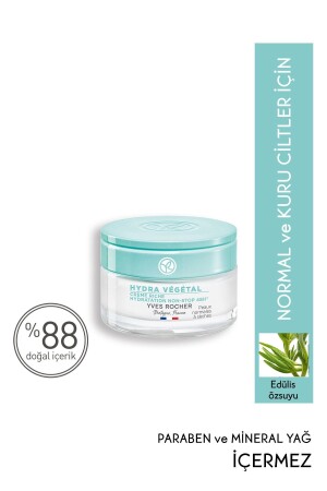 Hydra Vegetal - Urea & Shea Butter - Intensive Cream for Normal and Dry Skin-50 Ml-56064 42647 - Yves Rocher