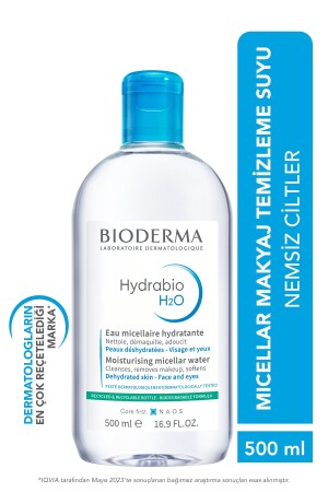 Hydrabio H2O Nemlendirici Micellar Makyaj Temizleme Suyu Kuru Ciltler Yüz, Göz Çevresi 500 ml 3401321549020 - Bioderma