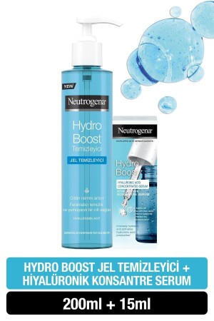 Hydro Boost Gel Cleanser 200 Ml + Hydro Bost Hyaluronic Acid Concentrate Ser 3574661755786 - Neutrogena
