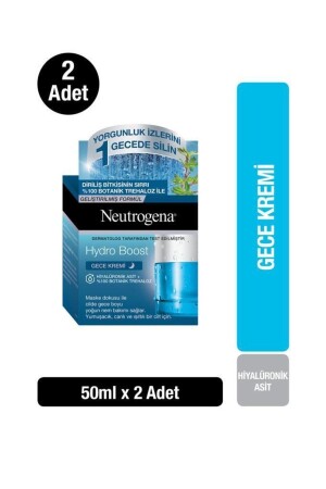 Hydro Boost Facial Moisturizing Night Cream 50 Ml X2 35746614010962 - Neutrogena