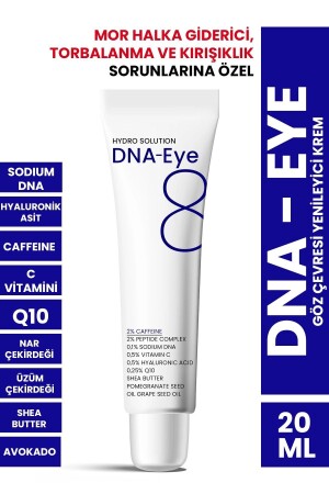Hydro Solution Dna Eye Augenkontur-Erneuerungscreme gegen Falten und Augenringe, 20 ml - Procsin