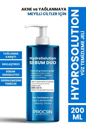 Hydrosolution Niacinamide Facial Cleansing Gel for Oily and Acne Prone Skin 200 ml - Procsin