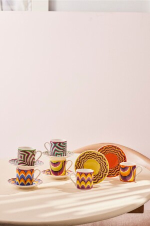 Hypnosis Coffee Cup Set for 6 Persons 80 Ml 153. 03. 06. 9756 - Karaca
