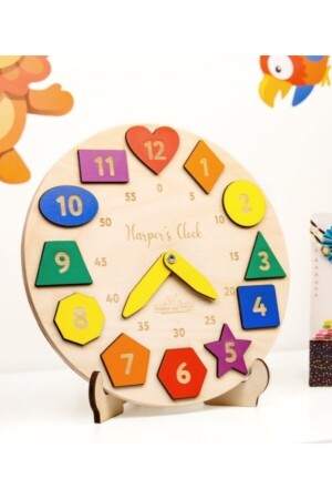 I Have Fun Learning Clock, Numbers, Colors and Shapes Set ankbtskldr - Ankebut