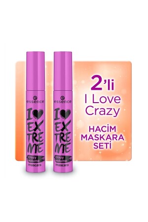 I Love Extreme Crazy Hacim Maskara 2'li - Essence