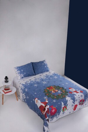 I New Year I Happy Snowman Double Duvet Cover Set 40220049 - Colorpool