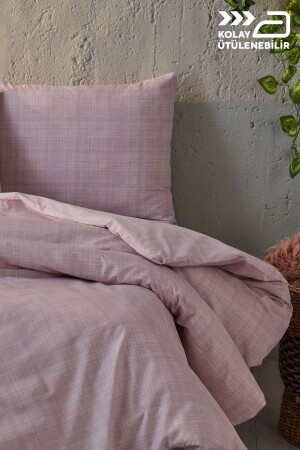Ibiza Double Cotton Duvet Cover Set Easy to Iron - Powder 2V9NTKLOLA0020004 - Lolavien