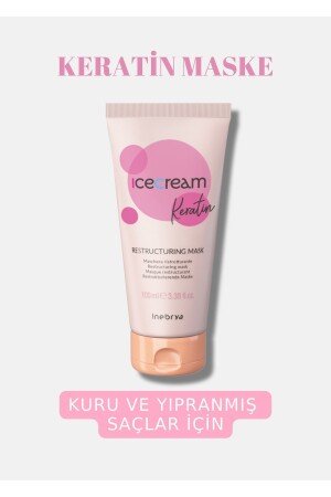 Ice Cream Keratin Restructuring Mask 100 ml - Inebrya
