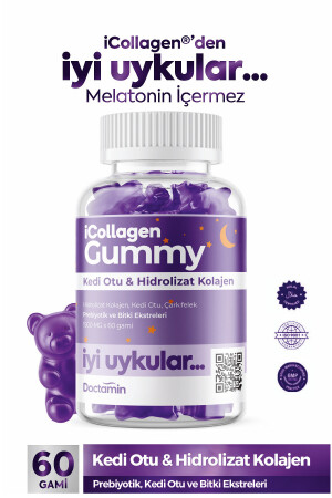 icollagen İyi Uykular Kolajen Jelibonu - Kedi Otu & 5 Tip Kolajen - icollagen
