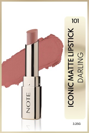 Iconic Matte Lipstick Permanent Matte Lipstick 101 Darling - Nude - Note Cosmetics