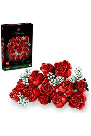 ® Icons Rose Bouquet 10328 - Construction Set for Ages 18 and Above (822 Pieces) - Lego