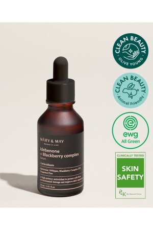 Idebenone + Blackberry Revitalizing Serum with Antioxidant and Anti-Blemish Blackberry 30 Ml IBCS - Mary & May