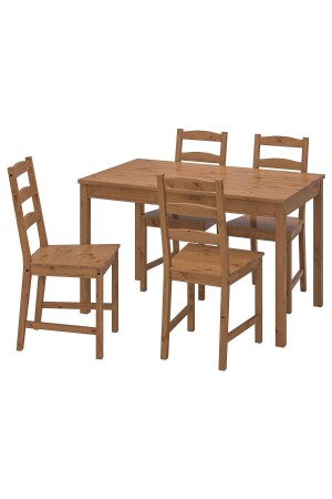 IKEA JOKKMOKK kitchen table set, antique varnish, with 4 chairs, IKEA dining table dining table with 4 chairs - IKEA
