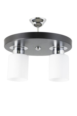Ikili Modern Spor Model Yuvarlak Tepsi Siyah Avize LMBDR35012 - Lambadar