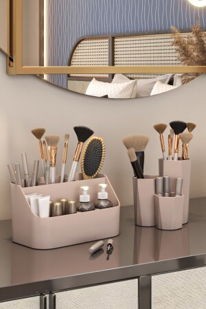 Ikili Organizer Seti Makyaj Kozmetik Düzenleyici Ve Banyo Düzenleyici - Pufwin Home