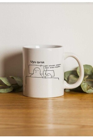 Ikra Medya - Sleep Now - Would You Love Me If I Was a Worm Motto Mug - Machine Washable - Genel Markalar