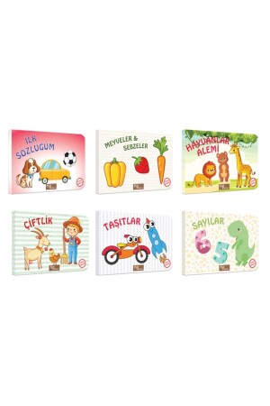 My First Books Turkish / English Basic Words Set of 6 10-5x15cm - Kids Babies