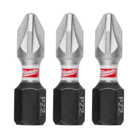 Impact screwdriver bit MILWAUKEE PZ2 25mm, 3pcs. - Milwaukee Accessories