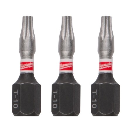 Impact screwdriver bit MILWAUKEE TX10 25mm, 3pcs. - Milwaukee Accessories