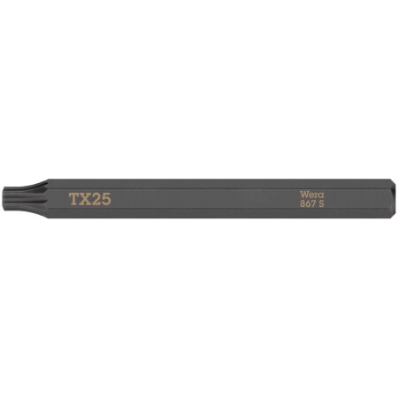 Impact screwdriver bit WERA 867 S Torx TX25 70mm - Wera