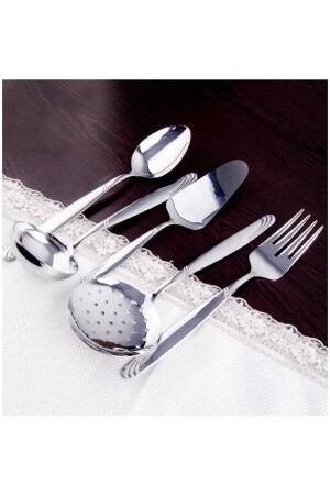 Imran Lisbon Plain 5p Serving Set - Nehir
