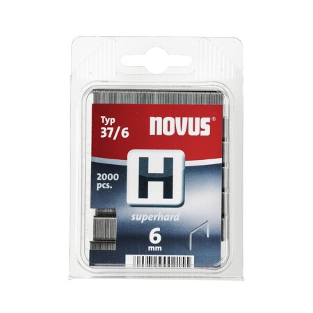 İnce zımba telleri NOVUS H 37/6, 2000 adet. - Novus