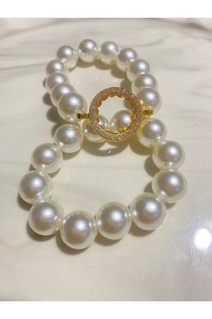 Inci Bileklik Set -çeyrek Uyumlu Inci Bileklik-ikili Inci Bileklik- Inci Boncuk Ceyrekli Bileklik - Pearl