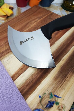 Incisive Kitchen Knife Crescent Pita Pastry Salad Pizza Mincer Knife Cutter Chopper Daily Use er84 - CASTLE KITCHEN