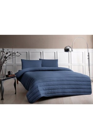 Indigo Double Jersey Comforter Set - Taç