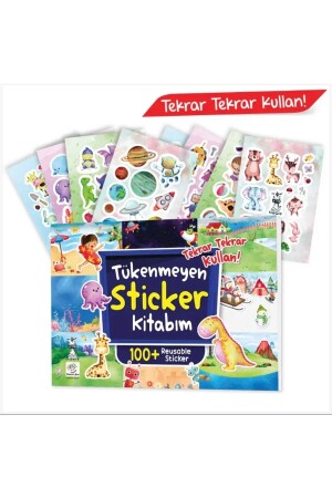 Inexhaustible Sticker My Book (100+ Reusable Stickers) Inexhaustiblesticker - yükselen zeka