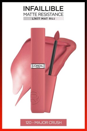 Infaillible Matte Resistance Likit Mat Ruj - 120 Major Crush - L'oreal Paris