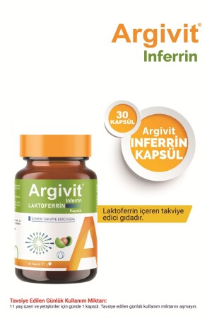 Inferrin Laktoferrin Içeren Kapsül Takviye Edici Gıda 30 Kapsül - Argivit