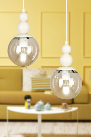 Infinite 2. li Chandelier White Honey Glass BEG0032BEG02 - Begüsa