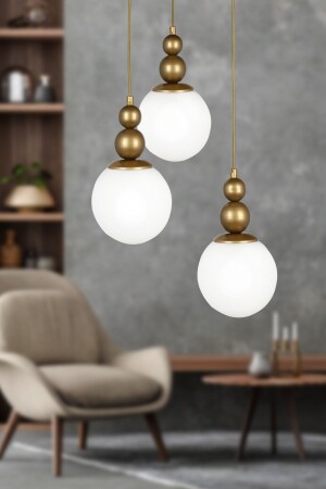 Infinite 3. Chandelier Antiqued White Glass BEG0032BEG03 - Begüsa