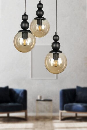Infinite 3. Chandelier Black Honey Glass BEG0032BEG03 - Begüsa