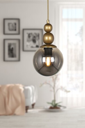 Infinite Single Chandelier Antiqued Smoked Glass BEG0032BEG01 - Begüsa