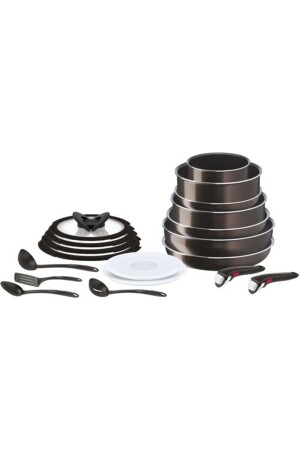 Ingenio Xl Force Titanium 2x 19 Piece Maxi Pan and Pot Set - 2100129609 04. 94. 34. 00 - TEFAL