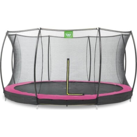 Inground trampoline with net Exit Silhouette 427cm - Rožinins - Exit