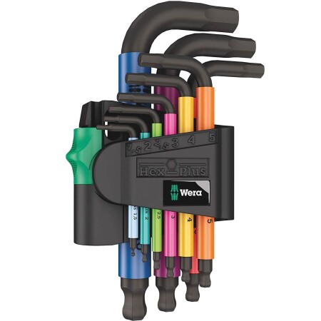 Innensechskantschlüsselsatz WERA 950/9 Hex-Plus Mehrfarbig - Wera