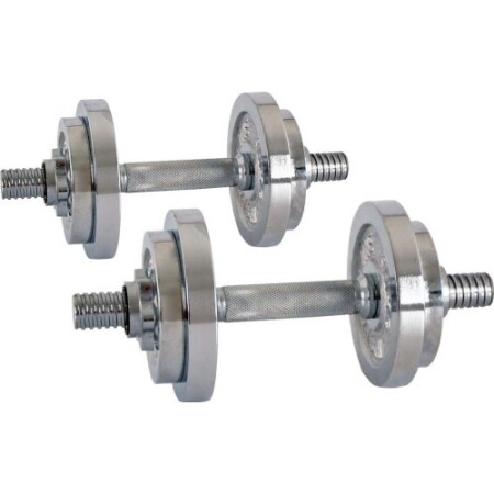 InSPORTline 2x3-10 kg Ayarlanabilir Ağırlıklı Krom Dambıl Seti - inSPORTline