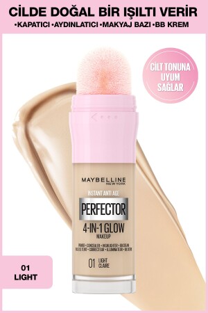 Instant Perfector Glow 4 Etki 1 Arada Fondöten- 01 Light - Maybelline New York